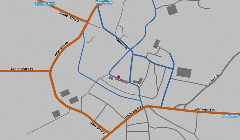Anfahrt: Umgebung
